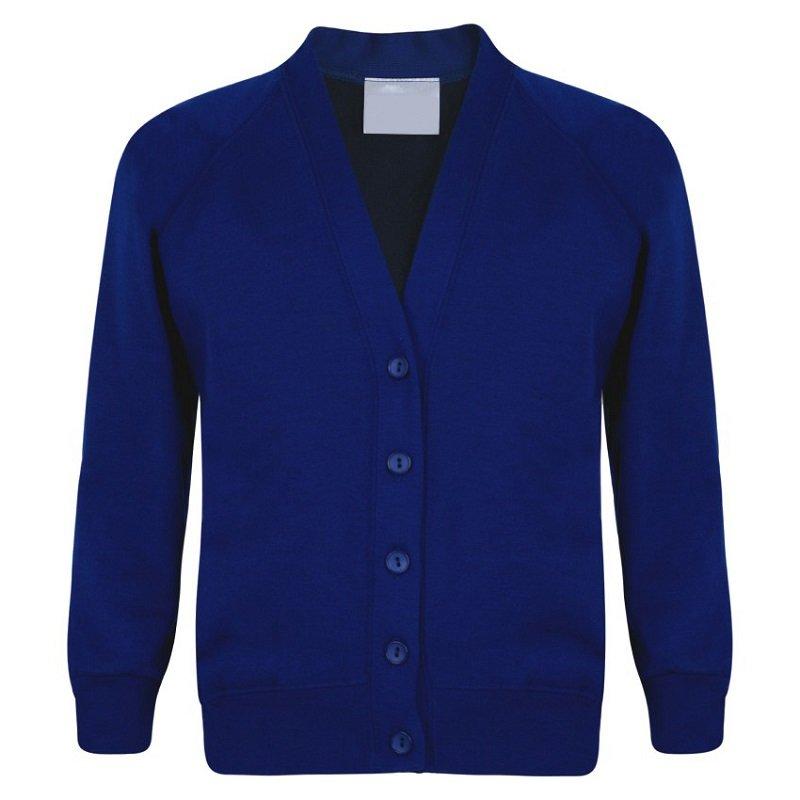 Blue cardigan sweater deals
