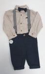 Navy Trouser with Braces