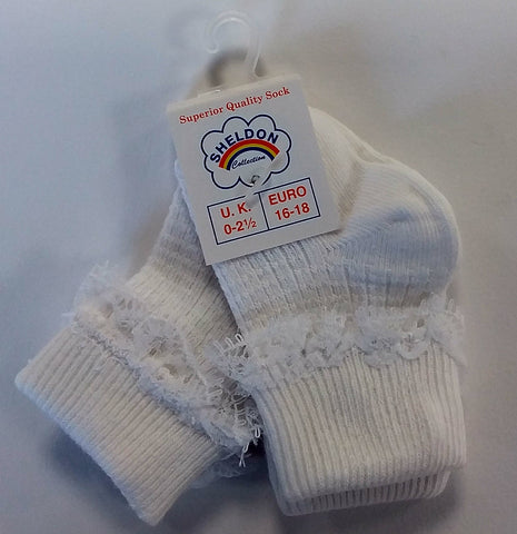2 Pack Frilly Sock