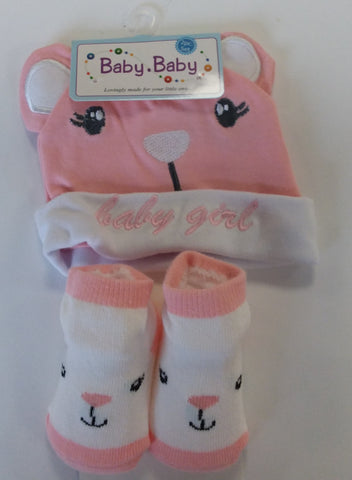 Baby Girl Hat and Socks
