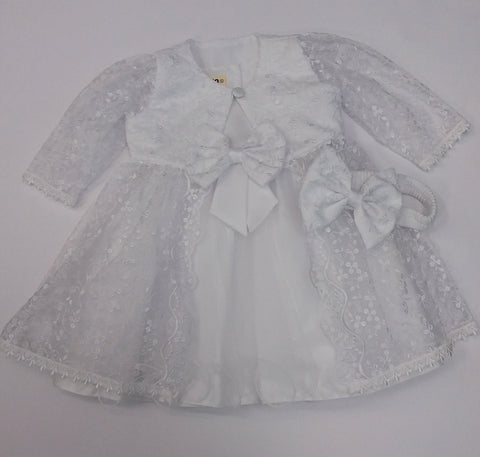 Lace Short Christening Dress
