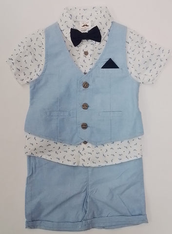 Waistcoat And Shorts Set