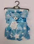 Blue Blanket and Teddy Comforter