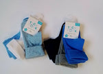 Blue Turndown Socks 3pack