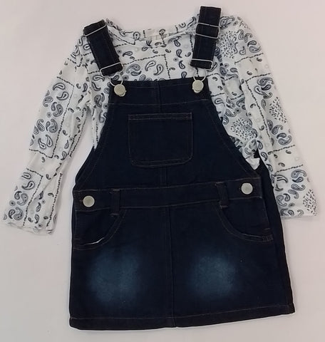 Denim Pinafore And Top