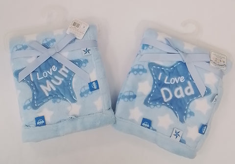 I Love Mum Or Dad Blanket