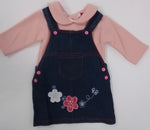 Denim Pinafore And Top