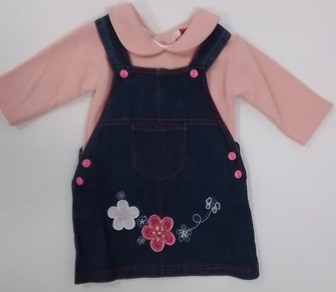 Denim Pinafore And Top
