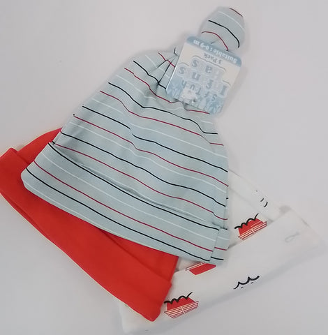 3 Pack Skull Caps
