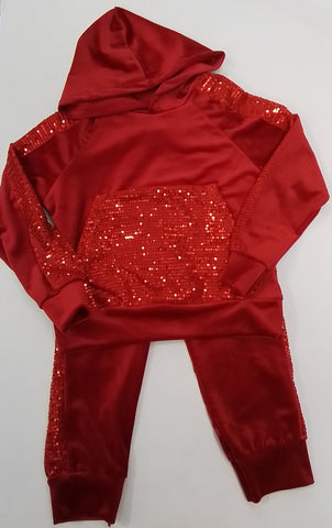 Sparkle Velour Tracksuit