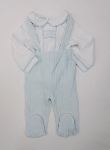 Velour Dungarees And Top