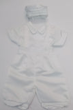 Boys Christening Romper With Hat