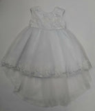 Girls Christening Dress With Trail ( Khloe )