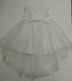 Girls Christening Dress With Trail ( Khloe )