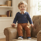 Boys Cable Jumper 3pce Outfit