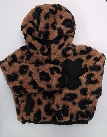 Cow Print Zip Hoodie