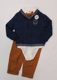 Boys Cable Jumper 3pce Outfit