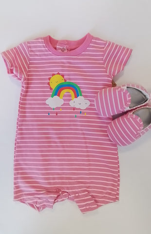 Rainbow Romper and Shoes