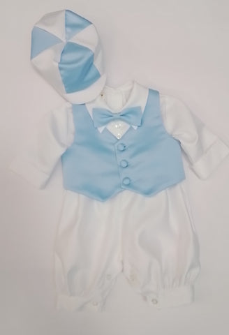 Boys Christening Romper