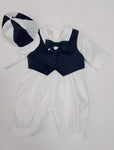 Boys christening Romper