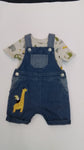 Denim Dungarees And Top