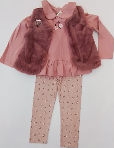 Fur Gilet 3 Piece