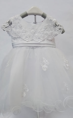 Collar Christening Gown