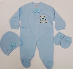 Glitter Bear Babygro With Hat and Mitts