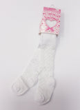 White or Pink Baby Tights