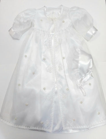 Satin Christening Gown Call Shop For Details