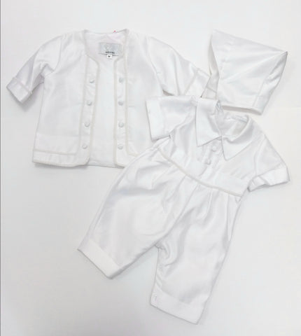 Boys Three Piece Christening Outfit Call Shop For Details