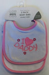 I Love Daddy 2 Pack Bib