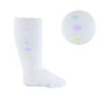 Hearts and Flowers knee high sock